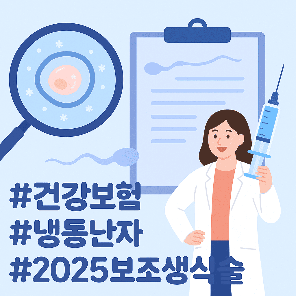 건강보험 적용! 2025 냉동난자 사용 보조생식술 정부지원 완벽 가이드