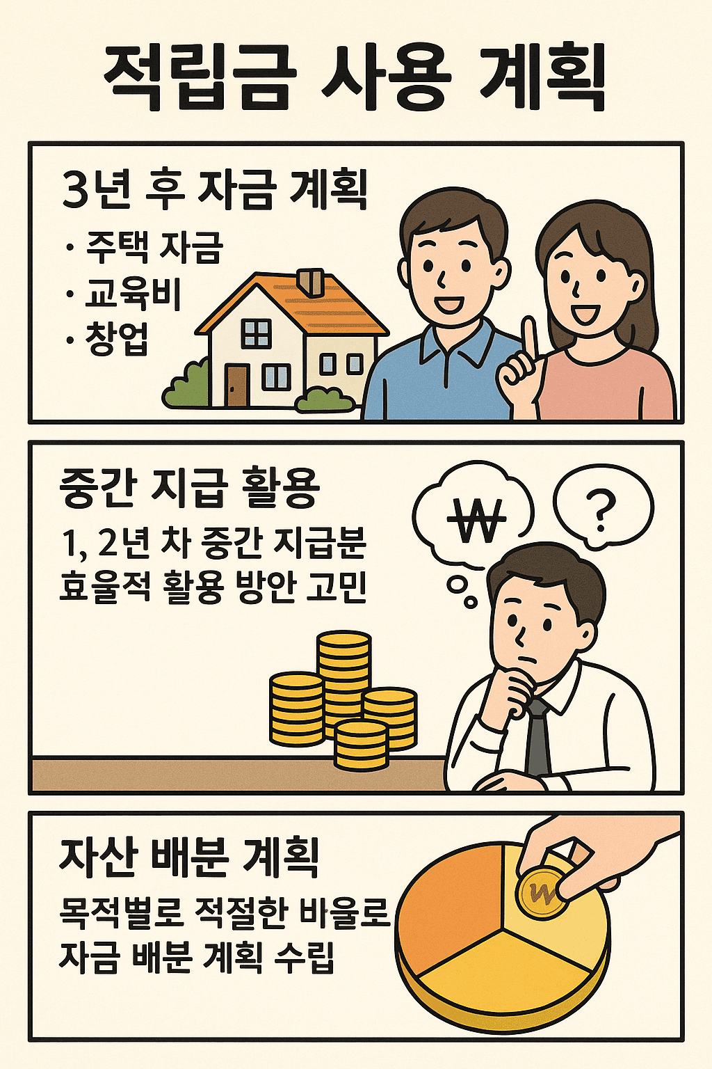 적립금 활용 계획