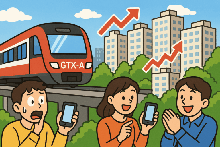 GTX-A 개통과 주변아파트